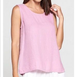 Match Point White Linen Tank